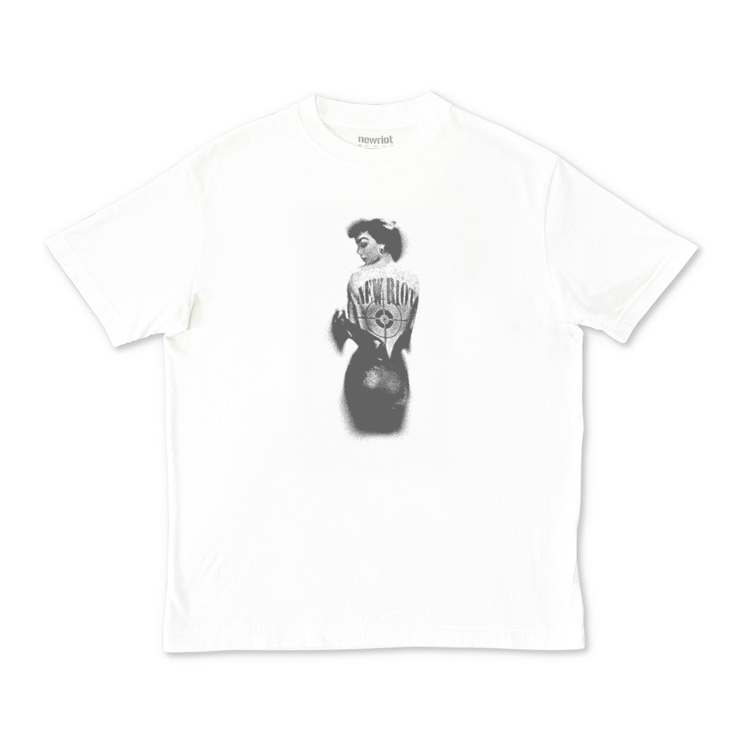 ghost tee wht/grey