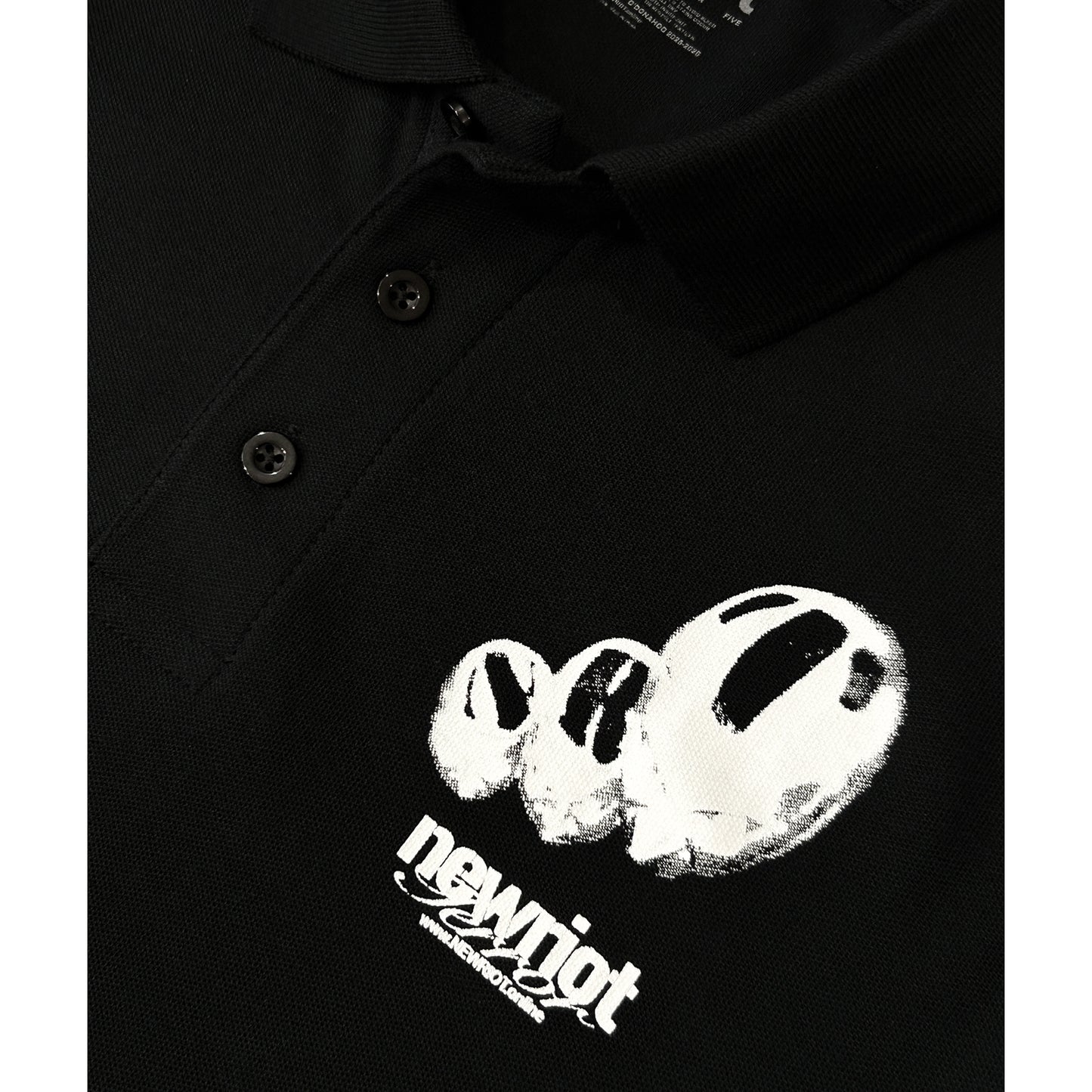 nrt polo shirt blk/wht