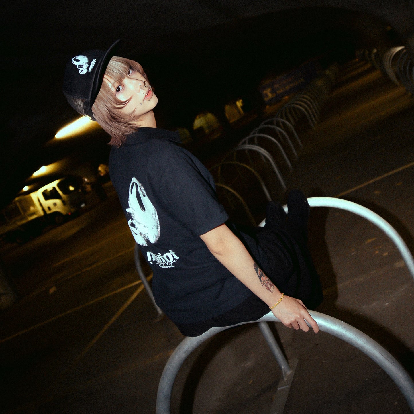 nrt polo shirt blk/wht