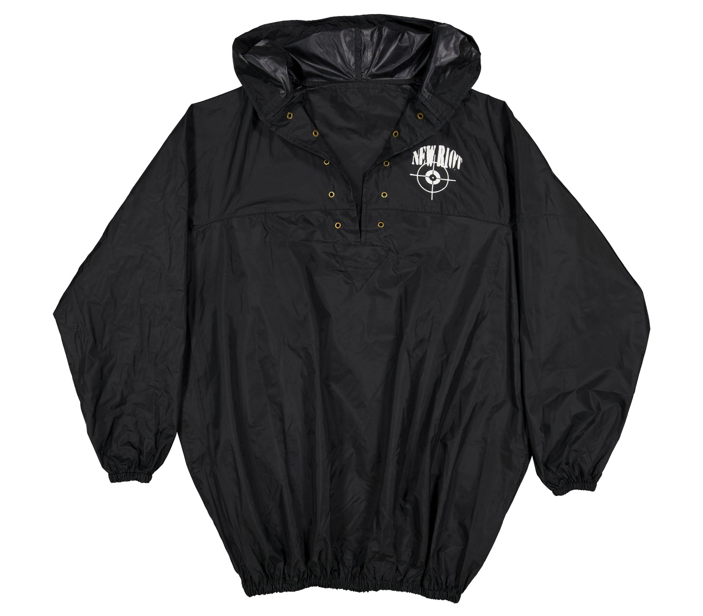 og black smock jacket