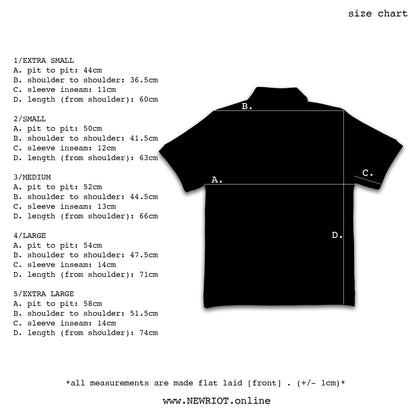 nrt polo shirt blk/wht