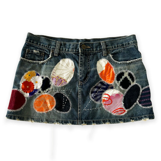 stitch mini skirt 002